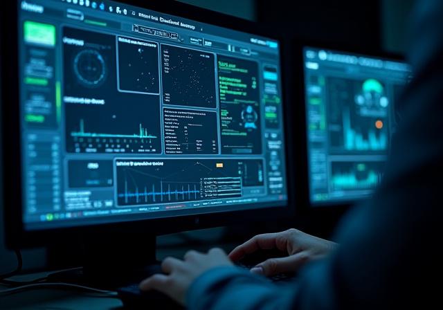 A computer screen showing software interface for a remote observatory.